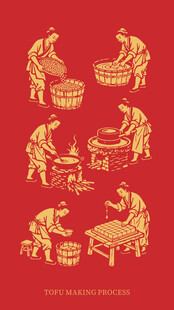 豆腐制作工艺场景展示