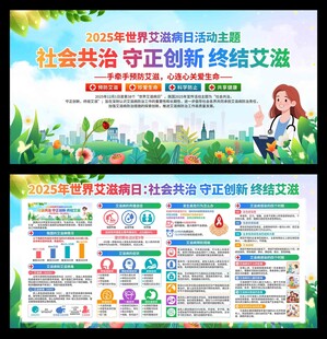 2025年世界艾滋病日展板