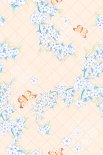 淡雅花卉图案背景