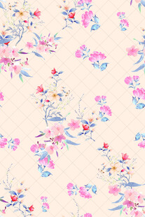 花卉图案布料纹理