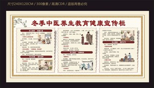 冬季中医养生健康宣传栏