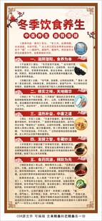 冬季中医养生展架
