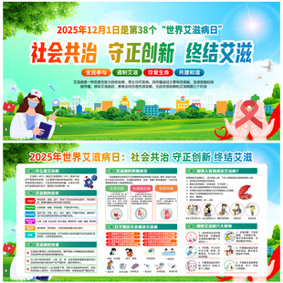 2025年世界艾滋病日宣传栏