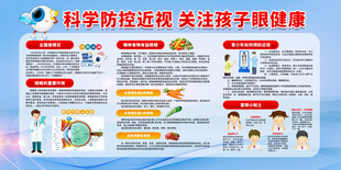 预防近视宣传栏