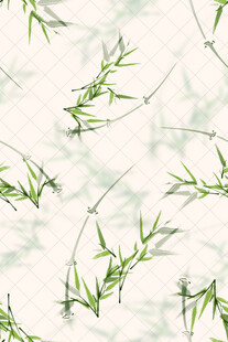 水墨竹叶背景图