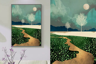 北欧风光文艺装饰画