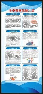 冬季养生健康知识展架