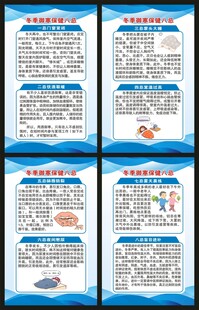 冬季养生健康知识展板