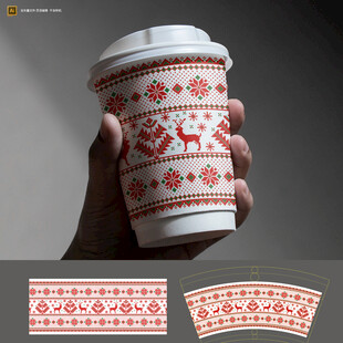 圣诞奶茶杯