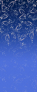 蓝色雪花背景纹理图