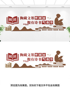 读书阅读文化墙