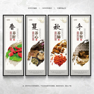四季养生展板