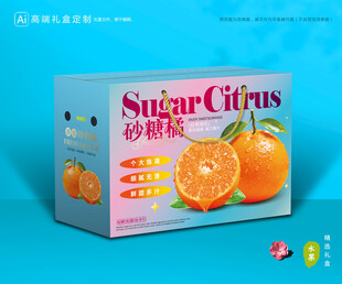 砂糖桔包装 蜜桔礼盒