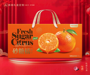 砂糖桔包装 蜜桔礼盒