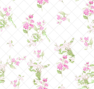 粉色花卉图案背景纹理