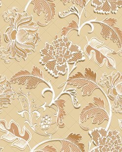 复古花卉图案纹理背景