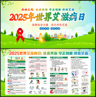 2025年世界艾滋病宣传栏