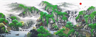 客厅山水画