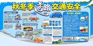 秋冬季道路交通安全展板