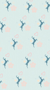 卡通小鹿图案背景图