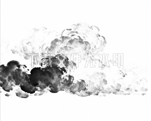 水墨风格烟云背景