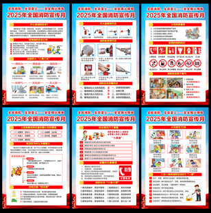 2025年消防安全月挂图