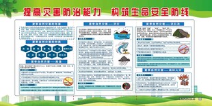 提高灾害防治能力宣传栏