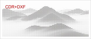 山峦云雾景观图冲孔板