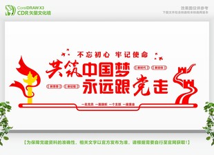 共筑中国梦永远跟党走展板