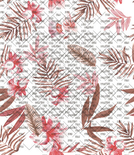 热带植物纹理图案