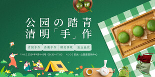 公园踏青清明手作场景
