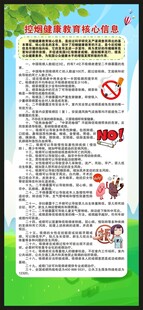 控烟健康教育核心信息展架