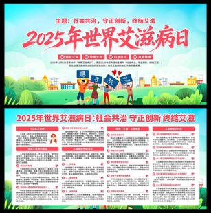 2025年世界艾滋病日展板