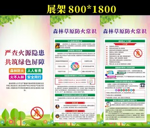 森林草原防灭火展架