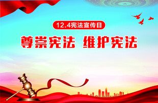 尊崇宪法宣传活动海报