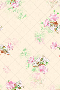 粉色花卉图案背景纹理