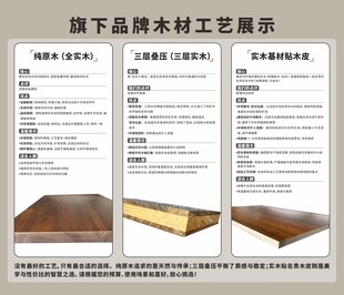 品牌木材工艺展示图