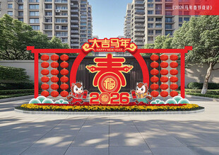 马年景观牌