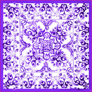 紫色精美花纹图案设计