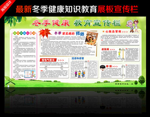 冬季健康教育展板