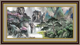 客厅山水画 