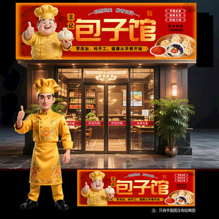 包子馆门头