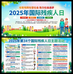 2025年国际残疾人日展板