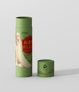 蕲艾条艾灸圆柱形包装盒