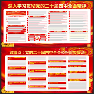 二十届四中全会宣传栏