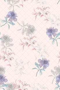 淡雅花卉图案纹理背景