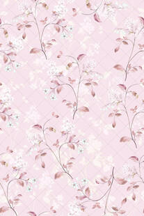 粉色花卉图案布料纹理