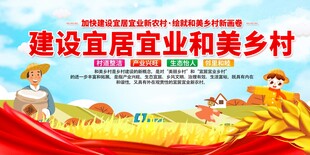 建设和美乡村展板