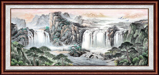 客厅山水画 