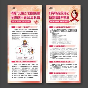 消除艾梅乙母婴传播宣传展架